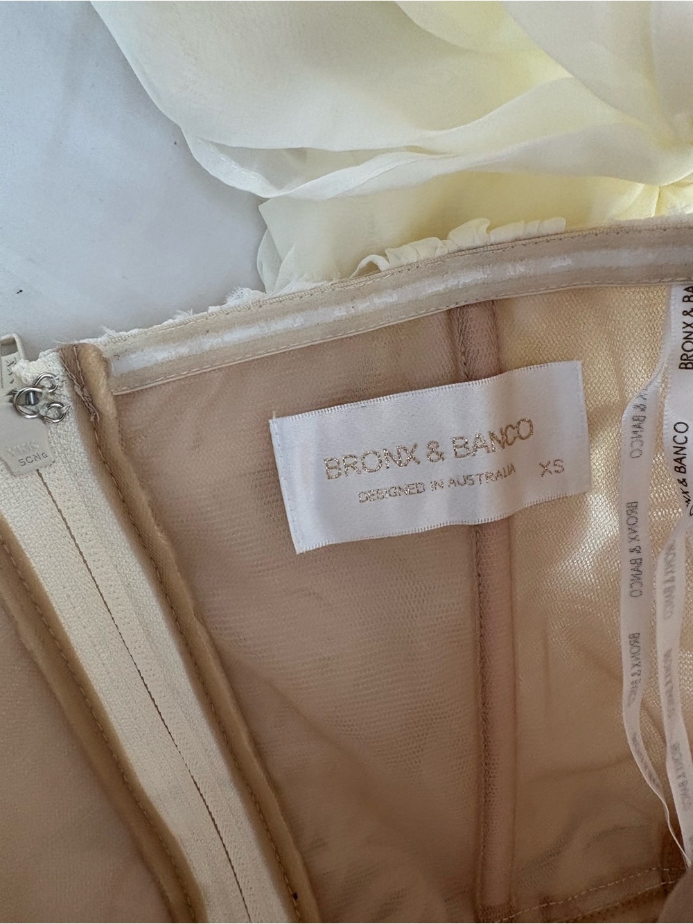 NWOT Bronx and Banco Sabrina White Midi Dress XS - Picture 10 of 16